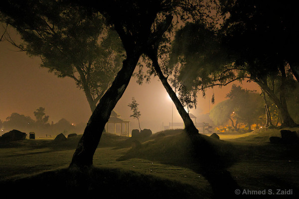 Islamabad misty night photo