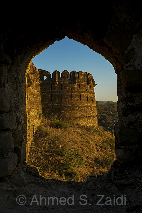 Rohtas Fort bastion framed