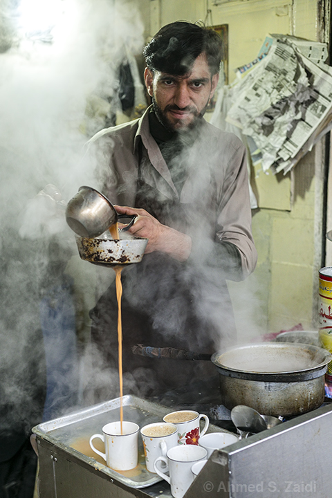 Steaming hot milk tea Rawalpindi