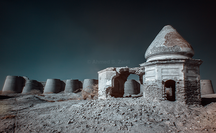Derawar Fort ruins infrared