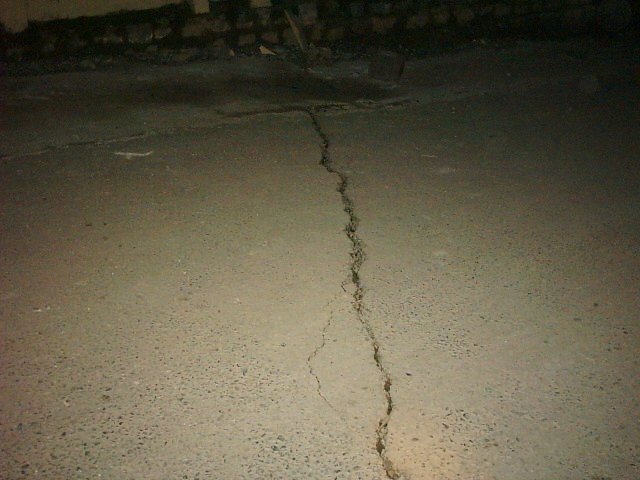 Widening Crack