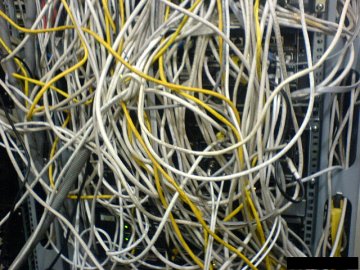 Messy network cables