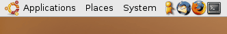 Ubuntu menu and icons