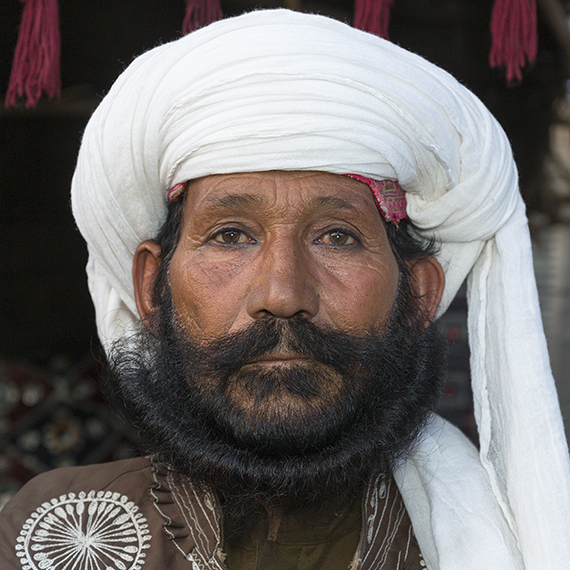 Baloch tribesman headdress
