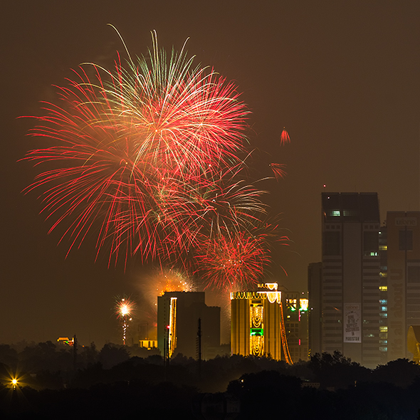 Pakistan Independence Day fireworks